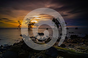 Scenic view of Anyer Carita's stunning landscape and seascape.