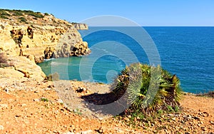 Scenic view of atlantic coastline, Portugal