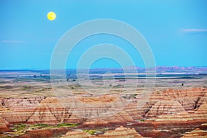 Scenic view at Badlands National Park, South Dakota, USA