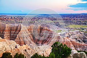 Scenic view at Badlands National Park, South Dakota, USA