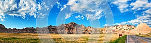 Scenic view at Badlands National Park, South Dakota, USA