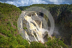 Scenic view of Barron Falls in Kuranda, Queensland, Australia