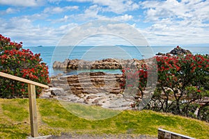 Scenic view from base of Mount Maunganui