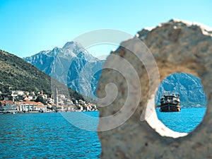 Scenic view of the Bay of Kotor