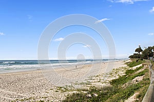 Scenic View Of Beautiful Beach On Gold Coast