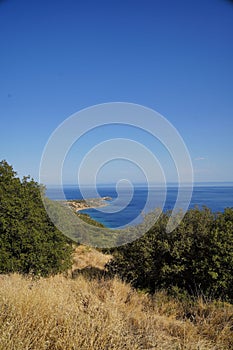 Scenic view from Behramkale in Canakkale Assos