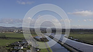 scenic view of Blennerville windmill on The Dingle peninsula in County Kerry, Ireland