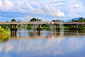 The Bridge At Batu Kawa Kuching, Sarawak On A Beautiful Day