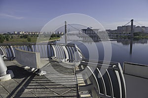Scenic view bridge deck in Putrajaya