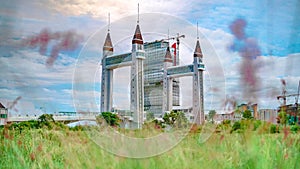 Scenic view of a bridge in Terengganu