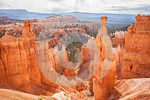 Scenic view of the Bryce Canyon National Park on a sunny day