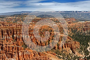 Scenic view in Bryce Canyon National Park in Utah, USA, on summer day