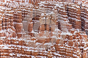 Scenic view of Bryce Canyon National Park in winter