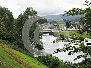 Scenic view of Caledonian Canel in Fort Augustus, Scotland