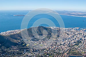 Scenic View in Cape Town, Table Mountain, South Africa