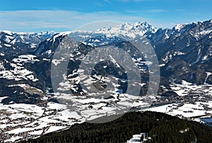 Scenic View captured from a viewing point on the Rossfeld Panorama Strasse