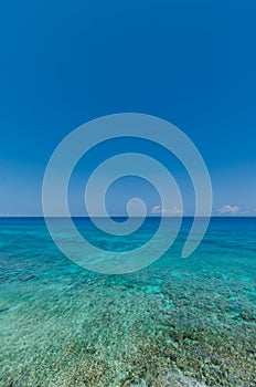 Scenic view of Caribbean Ocean at Punta Sur, Isla Mujeres