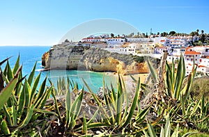 Scenic view of Carvoeiro tradational fisher village