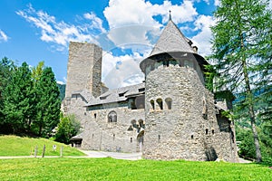 Scenic view of a castle in the Austrian Alps