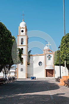 Scenic view of a church in Gomez Farias, Michoacan, Mexico