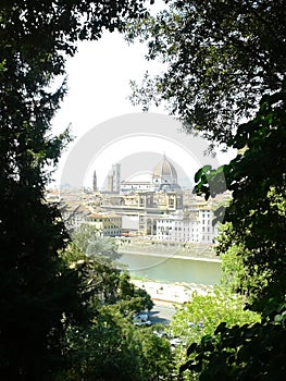 Scenic view of the city and the Cathedral, Florence, Italy