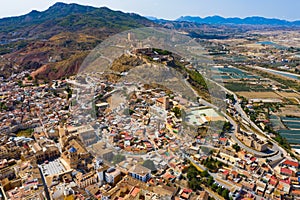Scenic view of city of Lorca. Province of Murcia. Spain photo
