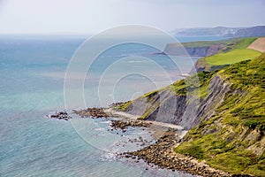 Scenic view of Cliffs on the Jurassic Coast