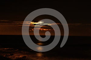 Scenic view of cloud sky at night