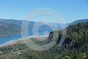 Scenic view at Columbia river Gorge, Oregon.