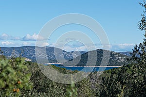 Scenic view on the Croatian coastline