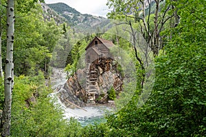 Scenic view of Crystal Mill, Colorado, USA photo