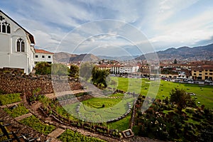 Scenic view of Cusco from Coricancha