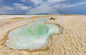 Scenic view at the Dead sea