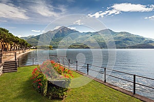 Scenic view of Dongo, Lake Como