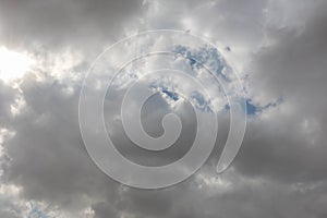 Scenic view of dramatic dark clouds