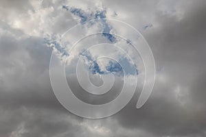 Scenic view of dramatic dark clouds