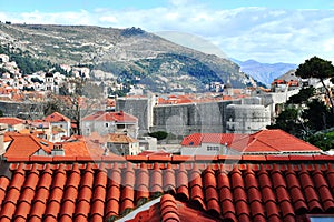 Scenic view of Dubrovnik historical town