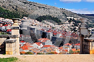 Scenic view on Dubrovnik old town