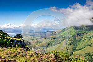 Scenic view from The Edge over Tyhume Valley and Amathola Mountains in Hogsback , Eastern Cape, South Africa