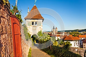 Scenic view of Esslingen medieval buildings