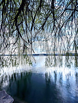 Scenic view of Eymir Lake in Ankara, Turkey