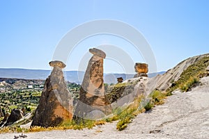 Scenic view of Fairy Chimneys of Urgup in Cappadocia, Turkey