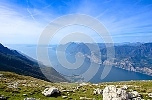 Scenic view of the famous Garda Lake