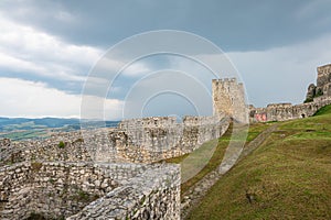 Inner part of the famous Spis castle in Slovakia