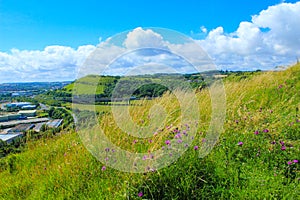 Scenic view of Folkestone vicinity Kent UK