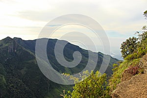 Scenic view form Worlds End, Horton Plains, Sri Lanka