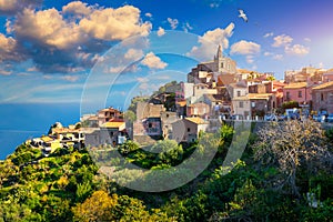 Scenic view in Forza d`Agro, picturesque town in the Province of Messina, Sicily, southern Italy. Forza d`Agro, Sicilian