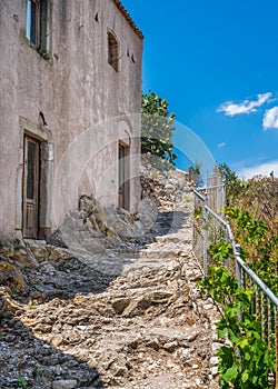 Scenic view in Forza d`AgrÃ², picturesque town in the Province of Messina, Sicily, southern Italy.