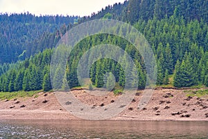 Scenic view of the Goldisthal pumped storage plant in the Thuringian Forest