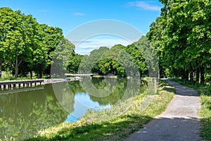 Scenic view of the Gota canal in Sweden photo